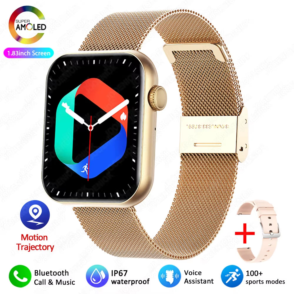 New Smart Watch for Women Full Touch Screen Bluetooth Call Waterproof Watches Sport Fitness Tracker Smartwatch Lady Reloj Mujer