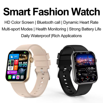 New Smart Watch for Women Full Touch Screen Bluetooth Call Waterproof Watches Sport Fitness Tracker Smartwatch Lady Reloj Mujer