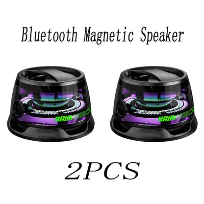 G200 Bluetooth Magnetic Speaker Portable Pocket Mini Light-Emitting Speakers Phone Stand Speakers Room Decorations Birthday Gift