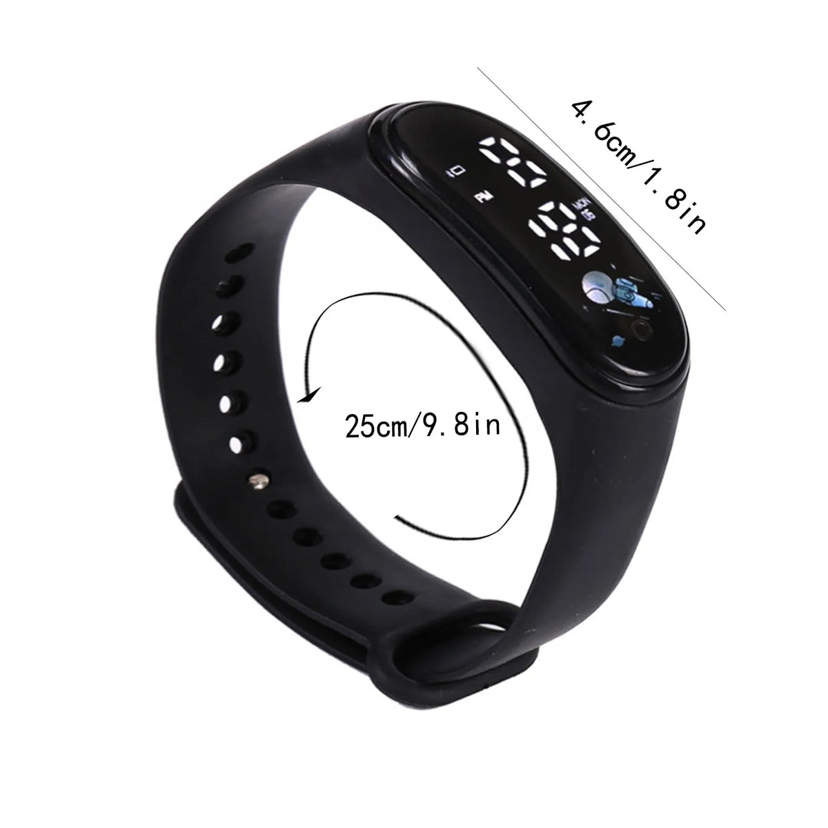 Kawaii Smart Watch for Kids Fashion Outdoor Waterproof Sports Kids' Watches Boy Girls Digital Watches Silicone Montre Enfant
