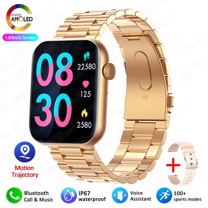 New Smart Watch for Women Full Touch Screen Bluetooth Call Waterproof Watches Sport Fitness Tracker Smartwatch Lady Reloj Mujer
